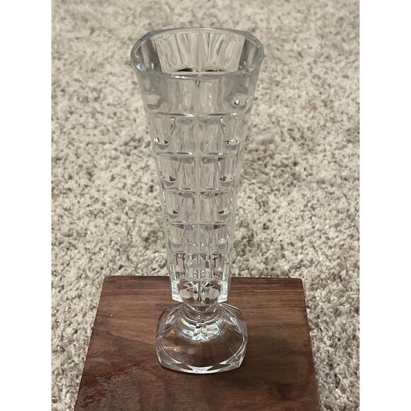 Vintage Vintage  Cristal d Arques France Soliflor Bud Flower Vase Lead Crystal - Picture 1 of 8
